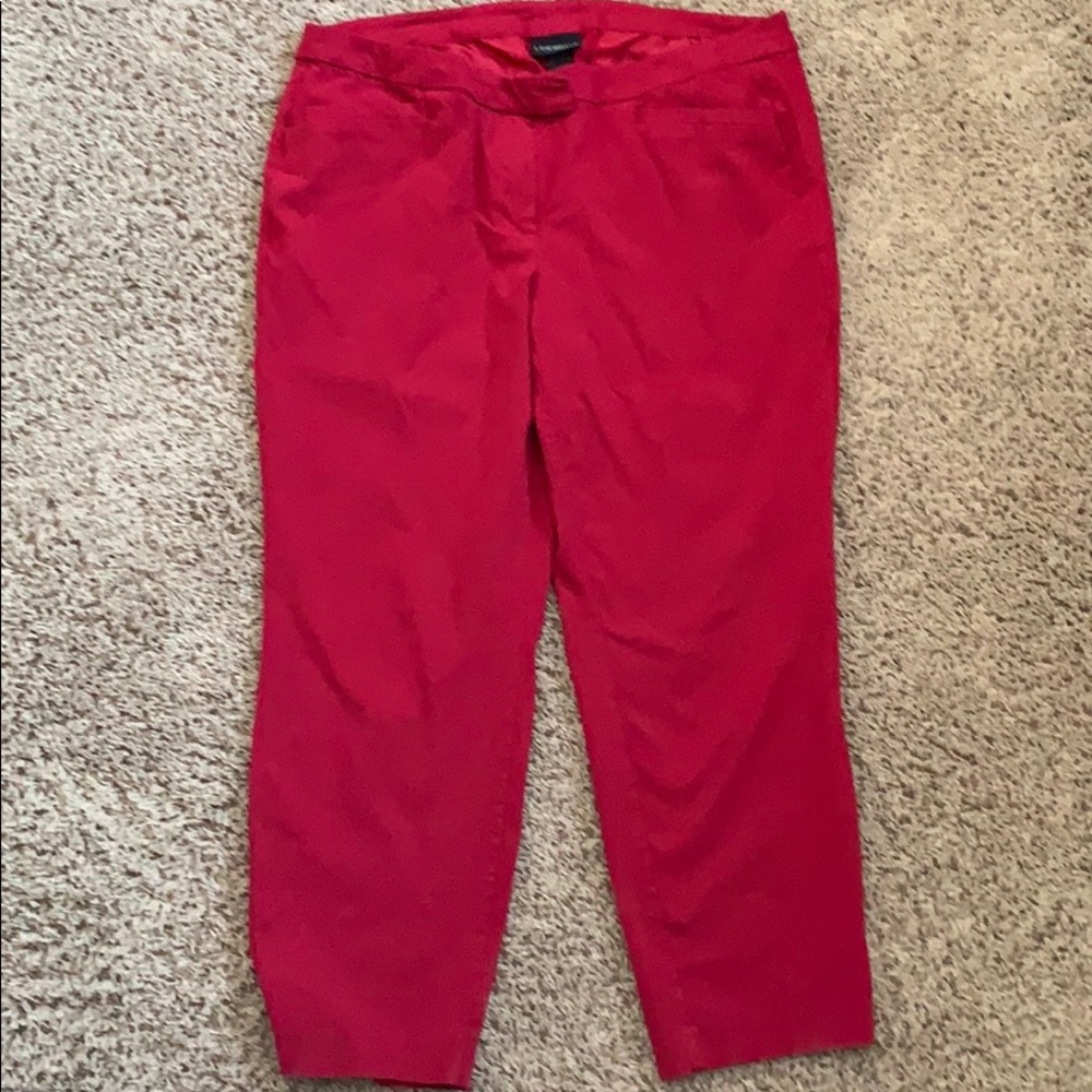Lane Bryant Red Ankle Pants